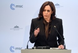 Kamala Harris, surprinsă în fotografie în timpul Conferinței de Securitate de la Munchen, Germania, în luna februarie a acestui an.