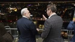 Crnogorski premijer Zdravko Krivokapić i srpski predsjednik Aleksandar Vučić u Beogradu, novembar 2021.