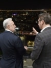 Crnogorski premijer Zdravko Krivokapić i srpski predsjednik Aleksandar Vučić u Beogradu, novembar 2021.