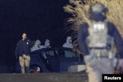 Imagini din timpul urmăririi lui Valente la Salem, New Hampshire.