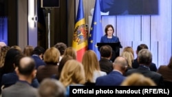 Președinta Maia Sandu, vorbind la forumul „Reformarea Justiției și Combaterea Corupției”, Chișinău, 16 septembrie 2026