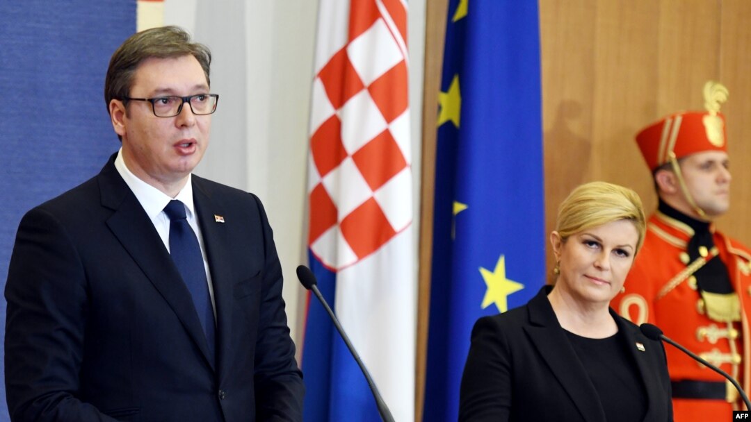 O prošlosti konsenzusa nema: Aleksandar Vučić i Kolinda Grabar Kitarović u Zagrebu
