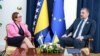 Ministri vanjskih poslova Švedske i BiH, Marija Malmer Stenegard i Elmedin Konaković u Sarajevu, 10. 7. 2025.