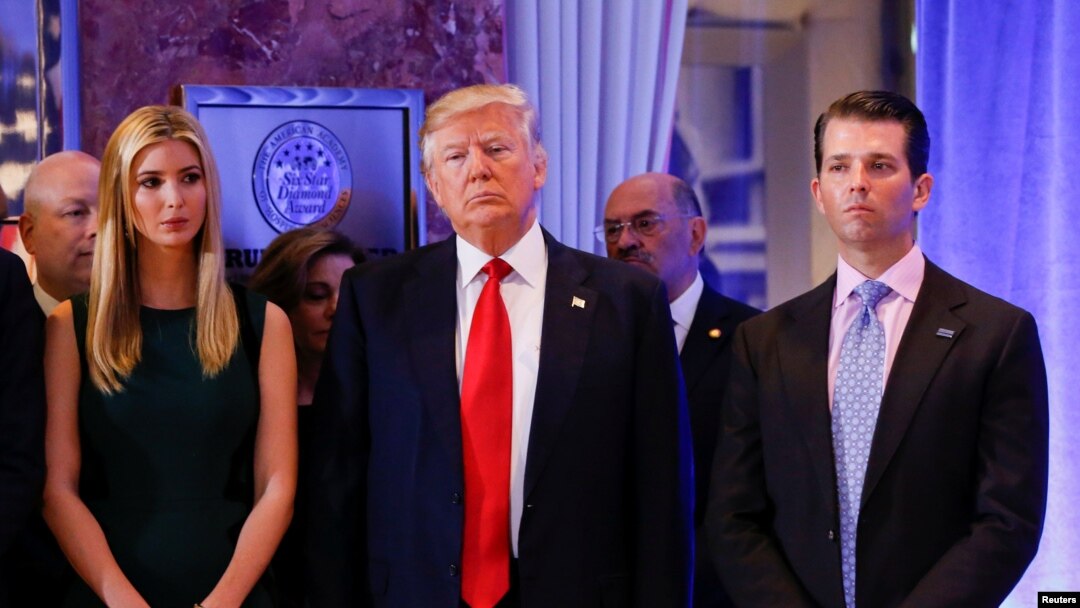 Ivanka Tramp, Donald Tramp i Džared Kušner