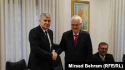 Dragan Čović (L) i Ivo Josipović