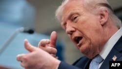 Дональд Трамп на пресс-конференции в Белом доме, посвященной войне с Ираном. 6 апреля 2026 года