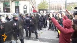 В Париже задержаны около ста участников протестов