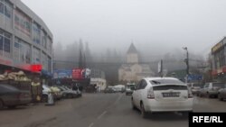 Georgia -- street in Gurjaani