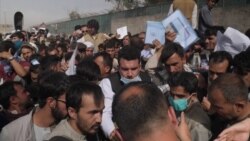 Desperate Crowds Swell At Kabul Airport