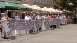 Tuzla: Prosvjed Srebreničanki zbog hapšenja Orića