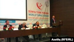 Turkey -- Scene of World Turkic forum in Istanbul, 24Apr2015