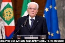 Președintele Italiei, Sergio Mattarella la învestitură, 29 ianuarie 2022