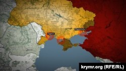 Графическое изображение потенциальных районов высадки русского десанта