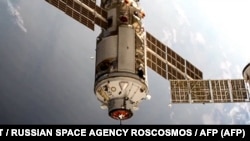 Russia's multipurpose laboratory module "Nauka" docks to the International Space Station. (file photo) 