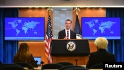USA - U.S. State Department Spokesperson Ned Price speaks during a press briefing in Washington, D.C., January 31, 2022.
