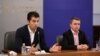 Премиерът Кирил Петков (вляво) и министърът на енергетиката Александър Николов