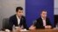 Премиерът Кирил Петков (вляво) и министърът на енергетиката Александър Николов