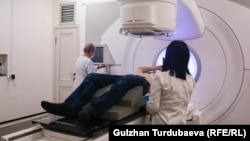 Улуттук онкология жана гематология борборунда тартылган сүрөт. 