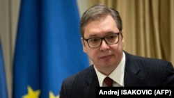 Predsednik Srbije Aleksandar Vučić kaže da u lažnim dojavama o bombama u avionima za Moskvu učestvuju strane službe sa teritorije dve zemlje. Fotografija: 2. februar 2022. 