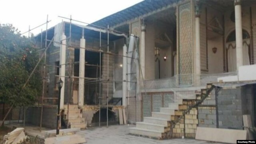ساخت لوکیشن سریال سووشون در محوطه باغ تاریخی عفیف‌آباد شیراز