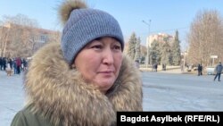 Анар Оразалинова, мать помещенного под стражу жителя Алматинской области Ансагана Альмуханова. Алматы, 5 февраля 2022 года