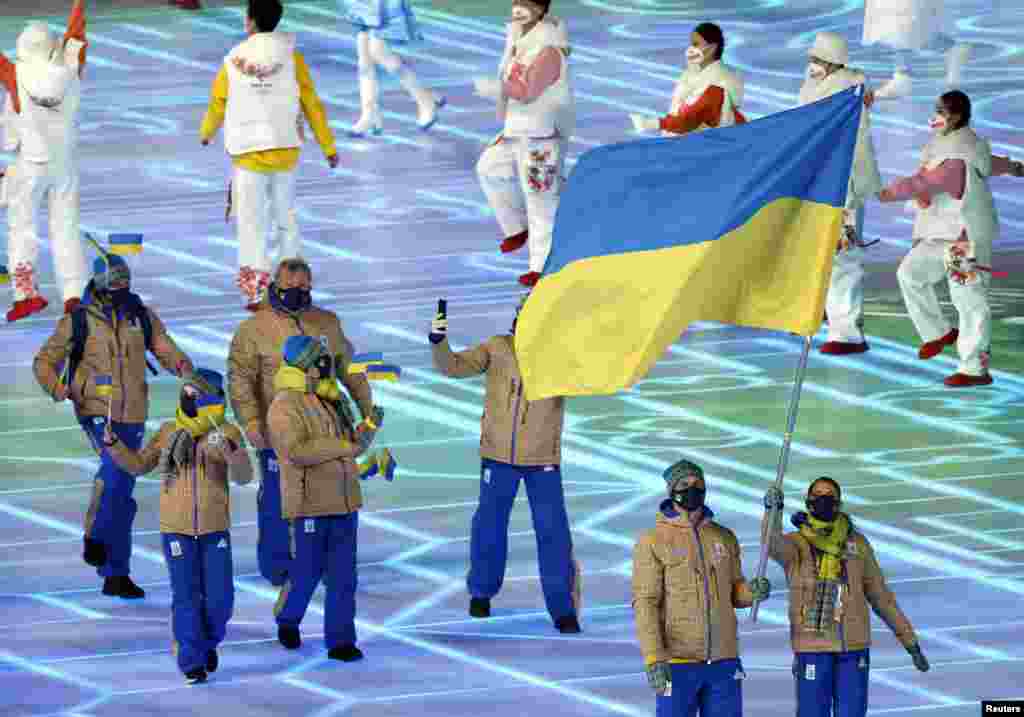Україна на церемонії відкриття зимових Олімпійських ігор 2022 року в Пекіні, Китай, 4 лютого 2022 року