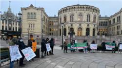 Митинг против насилия над чеченскими женщинами. Осло, Норвегия