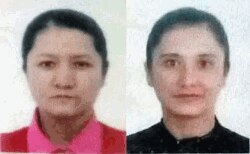 Egyszerre ítéltek el két nővért, Melikizat Memetet (balra) és Patigul Memetet (jobbra)