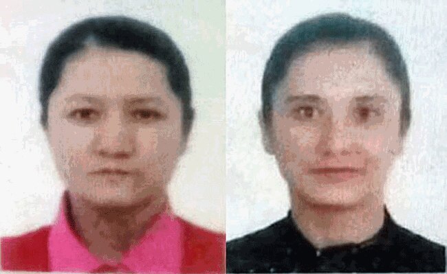 Egyszerre ítéltek el két nővért, Melikizat Memetet (balra) és Patigul Memetet (jobbra)