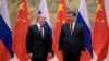 Presidenti rus, Vladimir Putin dhe ai i Kinës, Xi Jinping. 