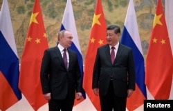 دیدار رهبران چین و روسیه در پکن در چهارم فوریه، سه هفته پیش از آغاز جنگ