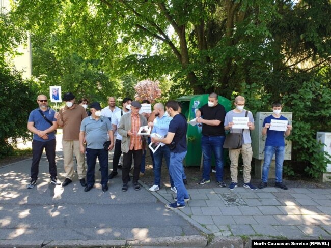 Пикет у посольства Казахстана в Берлине. 6 июля