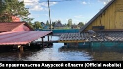 Наводнение на реке Томь в Амурской области