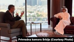 Predsednik Privredne komore Srbije Marko Čadež i predsednik Privredne komore Dubaija Hamad Buamim