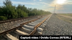 Imagine de la intersecția loturilor Poieni - Aleșd și Aleșd-Oradea-Episcopia Bihor din proiectul de electrifcare a liniei ferate Cluj-Oradea.