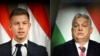 Udhëheqësi opozitar, Peter Magyar dhe kryeministri hungarez, Viktor Orban. 