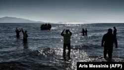 მიგრანტები ეგეოსის ზღვაში