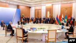 Kazakhstan - A Eurasian Economic Union summit in Astana shunned by Armenian Prime Minister Nikol Pashinian, May 29, 2026.