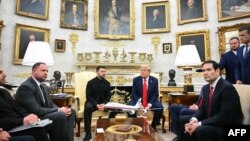 Predsednici SAD i Ukrajine, Donald Tramp i Volodimir Zelenski u Beloj kući, 18. avgust 2025.
