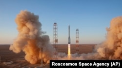 Ракета «Протон» стартует с космодрома Байконур в Казахстане. Июль 2021 года 