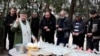 Ukraine - a priest delivers Easter blessings in the Zaporizhzhya region - screen grab