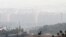A general view taken from Western Tehran shows a blanket of brown-white smog covering the city as the first of the winter's heavy pollution hit the Iranian capital, November 14, 2016