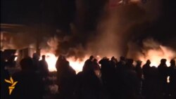 Baricade în flăcări la Kiev