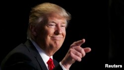 U.S. President Donald Trump attends the National Prayer Breakfast in Washington on February 2.