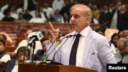 Newly elected Prime Minister Shehbaz Sharif will preside over the polio-eradication task force's emergency meeting on April 25. (file photo)