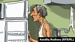Azerbaijan - Cartoon on poverty in Azerbaijan