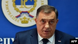 Millorad Dodik, presidenti i Republikës Sërpska, entitetit serb të Bosnje e Hercegovinës.