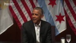 Obama Makes First Public Appearance Since Leaving Office