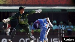 Pakistan and India faced off in a semifinal match at the ICC Cricket World Cup in Mohali, India, in March 2011.