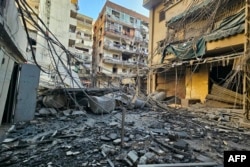 Urmări ale atacurilor aeriene israeliene din noaptea de 6 martie 2026, în suburbiile sudice ale Beirutului.